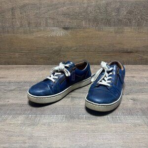 Born Paloma Blue Navy Leather Sneakers Women's Size 7.5
